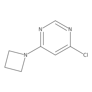 4-(Azetidin-1-yl)-6-chloropyrimidine结构式