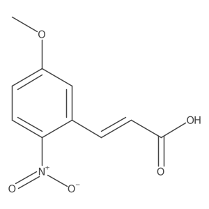 (E)-3-(5-methoxy-2-nitrophenyl)prop-2-enoic acid Structure
