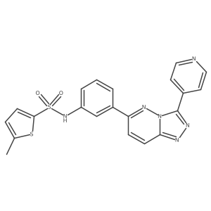 5-methyl-N-(3-(3-(pyridin-4-yl)-[1,2,4]triazolo[4,3-b]pyridazin-6-yl)phenyl)thiophene-2-sulfonamide Structure