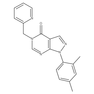 1-(2,4-dimethylphenyl)-5-(pyridin-2-ylmethyl)-1H-pyrazolo[3,4-d]pyrimidin-4(5H)-one结构式