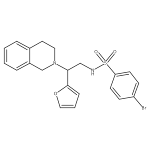 4-bromo-N-(2-(3,4-dihydroisoquinolin-2(1H)-yl)-2-(furan-2-yl)ethyl)benzenesulfonamide Structure