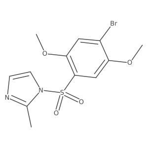 4-Bromo-2,5-dimethoxy-1-[(2-methylimidazolyl)sulfonyl]benzene Structure