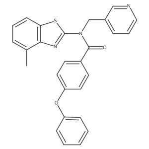 N-(4-methylbenzo[d]thiazol-2-yl)-4-phenoxy-N-(pyridin-3-ylmethyl)benzamide Structure