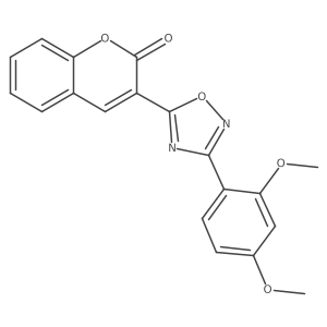 3-[3-(2,4-dimethoxyphenyl)-1,2,4-oxadiazol-5-yl]-2H-chromen-2-one Structure