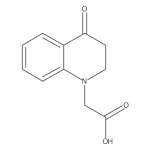 2-(4-Oxo-2,3-dihydroquinolin-1-yl)acetic acid结构式