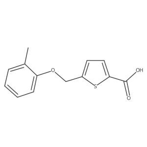 5-[(2-Methylphenoxy)methyl]-2-thiophenecarboxylic acid结构式