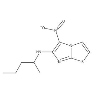 5-Nitro-N-(pentan-2-yl)imidazo[2,1-b]thiazol-6-amine Structure