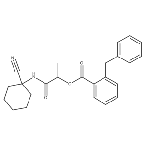 1-[(1-Cyanocyclohexyl)carbamoyl]ethyl 2-benzylbenzoate结构式