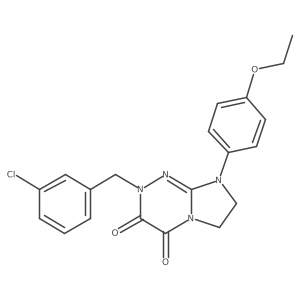 2-(3-chlorobenzyl)-8-(4-ethoxyphenyl)-7,8-dihydroimidazo[2,1-c][1,2,4]triazine-3,4(2H,6H)-dione Structure