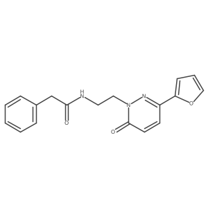 N-(2-(3-(furan-2-yl)-6-oxopyridazin-1(6H)-yl)ethyl)-2-phenylacetamide Structure