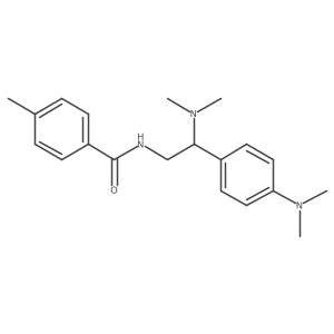 N-[2-(dimethylamino)-2-[4-(dimethylamino)phenyl]ethyl]-4-methylbenzamide结构式