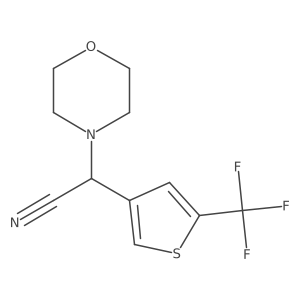 I+/--[5-(Trifluoromethyl)-3-thienyl]-4-morpholineacetonitrile Structure