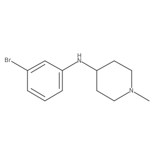 N-(3-bromophenyl)-1-methylpiperidin-4-amine结构式
