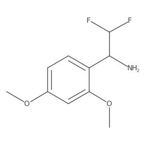 1-(2,4-Dimethoxyphenyl)-2,2-difluoroethan-1-amine Structure