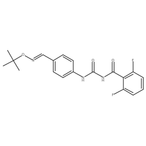 N-({4-[(E)-(tert-Butoxyimino)methyl]phenyl}carbamoyl)-2,6-difluorobenzamide结构式