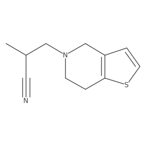 6,7-Dihydro-I+/--methylthieno[3,2-c]pyridine-5(4H)-propanenitrile结构式