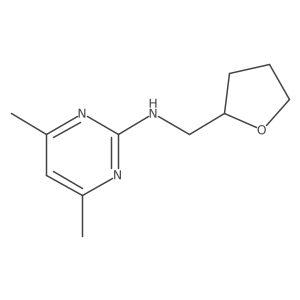 (4,6-Dimethylpyrimidin-2-yl)(oxolan-2-ylmethyl)amine Structure