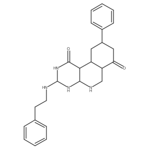 9-Phenyl-3-(2-phenylethylamino)-2,3,4,4a,5,6,6a,8,9,10,10a,10b-dodecahydropyrimido[4,5-c]isoquinoline-1,7-dione Structure