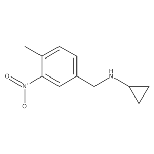 N-[(4-methyl-3-nitrophenyl)methyl]cyclopropanamine Structure
