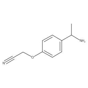 2-[4-(1-Aminoethyl)phenoxy]acetonitrile Structure
