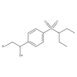 4-[(1R)-2-Bromo-1-hydroxyethyl]-N,N-diethylbenzene-1-sulfonamide Structure