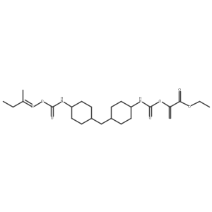 Ethyl 2-[[[[4-[[4-[[[[(1-methylpropylidene)amino]oxy]carbonyl]amino]cyclohexyl]methyl]cyclohexyl]amino]carbonyl]oxy]-2-propenoate结构式
