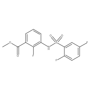 3-(2,5-Difluoro-benzenesulfonylamino)-2-fluoro-benzoic acid methyl ester Structure
