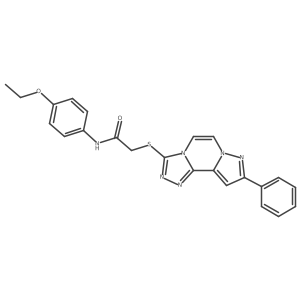 N-(4-ethoxyphenyl)-2-((9-phenylpyrazolo[1,5-a][1,2,4]triazolo[3,4-c]pyrazin-3-yl)thio)acetamide Structure