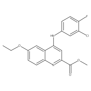 Methyl 4-[(3-chloro-4-fluorophenyl)amino]-6-ethoxyquinoline-2-carboxylate Structure