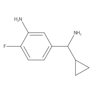 (S)-5-(Amino(cyclopropyl)methyl)-2-fluoroaniline结构式