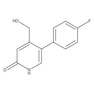 5-(4-fluorophenyl)-4-(hydroxymethyl)-1H-pyridin-2-one Structure