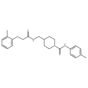 N-(4-fluorophenyl)-4-((2-(o-tolyloxy)acetamido)methyl)piperidine-1-carboxamide Structure