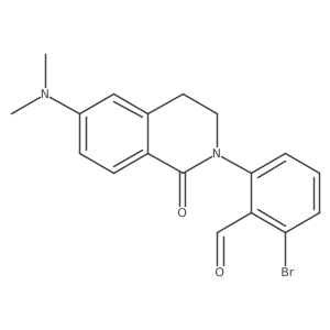 2-Bromo-6-[6-(dimethylamino)-3,4-dihydro-1-oxo-2(1h)-isoquinolinyl]benzaldehyde Structure