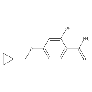4-(Cyclopropylmethoxy)-2-hydroxybenzamide结构式