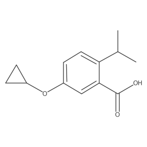 5-Cyclopropoxy-2-isopropylbenzoic acid Structure