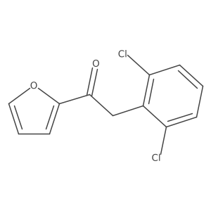 2-(2,6-Dichlorophenyl)-1-(furan-2-yl)ethan-1-one结构式