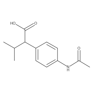 2-(4-Acetamidophenyl)-3-methylbutanoic acid结构式