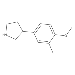 3-(4-Methoxy-3-methylphenyl)pyrrolidine结构式