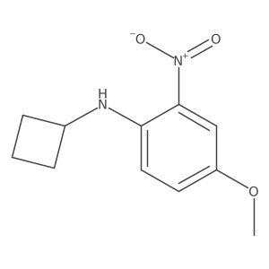 N-Cyclobutyl-4-methoxy-2-nitrobenzenamine Structure