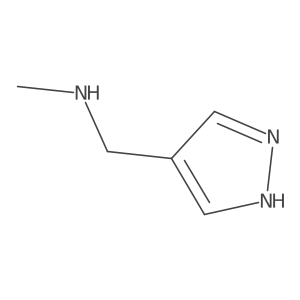 N-methyl-1-(1H-pyrazol-4-yl)methanamine Structure