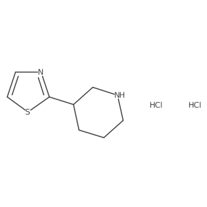 3-(1,3-Thiazol-2-yl)piperidine dihydrochloride Structure