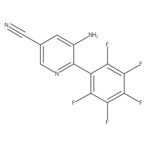 5-Amino-6-(perfluorophenyl)nicotinonitrile Structure