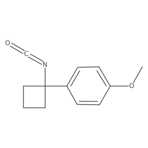 1-(1-Isocyanatocyclobutyl)-4-methoxybenzene结构式