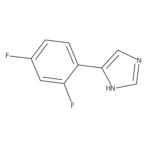 4-(2,4-Difluorophenyl)-1H-imidazole结构式