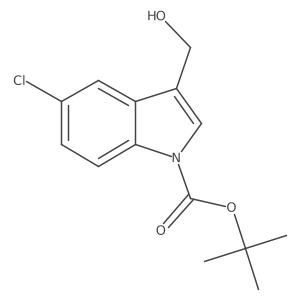 Tert-butyl 5-chloro-3-(hydroxymethyl)indole-1-carboxylate Structure