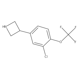 3-[3-Chloro-4-(trifluoromethoxy)phenyl]azetidine Structure