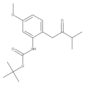 Tert-butyl (5-methoxy-2-(3-methyl-2-oxobutyl)phenyl)carbamate Structure