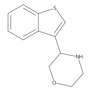 3-(Benzo[b]thiophen-3-yl)morpholine结构式