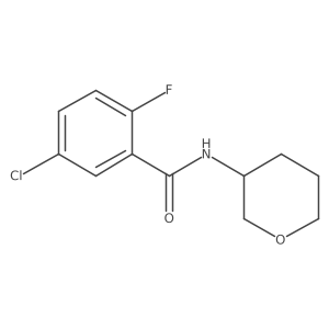 5-Chloro-2-fluoro-N-(tetrahydro-2h-pyran-3-yl)benzamide Structure