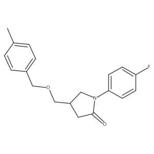 1-(4-Fluorophenyl)-4-{[(4-methylbenzyl)oxy]methyl}pyrrolidin-2-one Structure